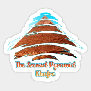 The Second Pyramid Khafre: Ancient Egypt V03 Sticker